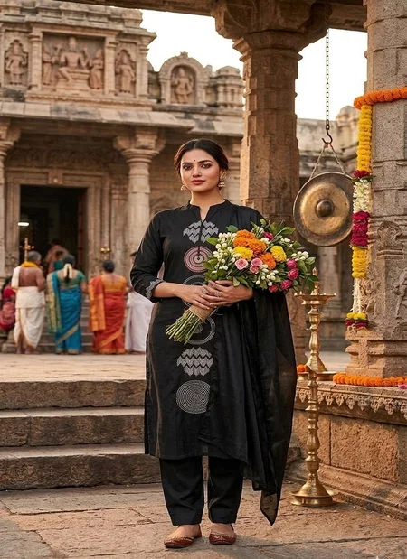 Si 338 Slub Cotton With Embroidery Work Top With Bottom Dupatta Wholesale Online